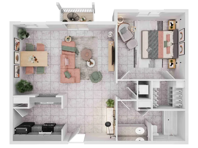 Ashford Santa Ana 1 Bed 1 Bath