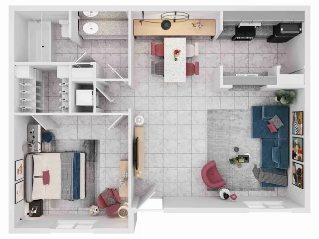 Ashford Santa Ana 1 Bed 1 Bath