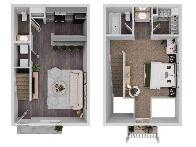 Ashford Santa Ana 1 Bed 1.5 Bath