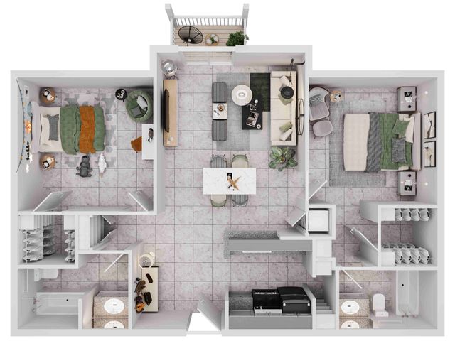 Ashford Santa Ana 2 Bed 2 Bath