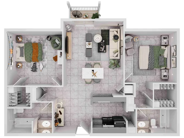 Ashford Santa Ana 2 Bed 2 Bath