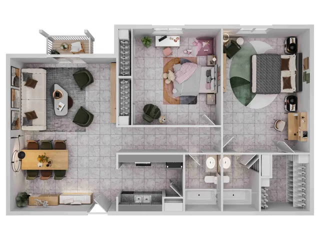 Ashford Santa Ana 2 Bed 2 Bath
