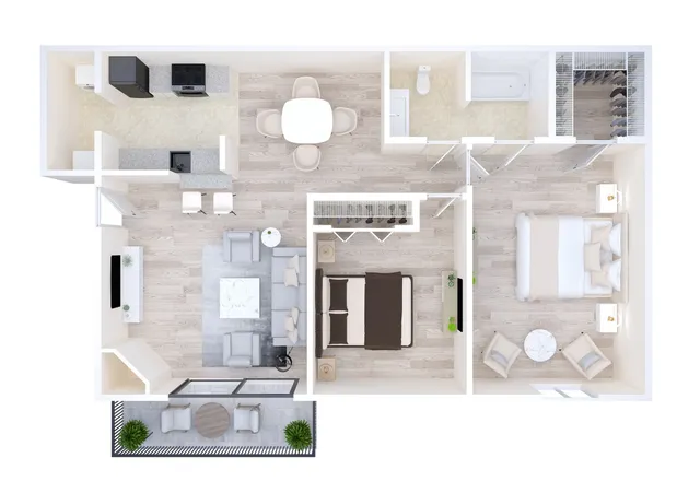 Ashford Santa Cruz 2 Bed 1 Bath