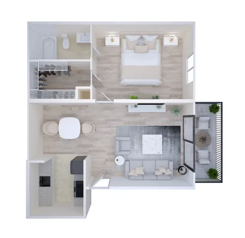 Ashford Santa Cruz 1 Bed 1 Bath