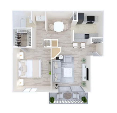 Ashford Santa Cruz 1 Bed 1 Bath