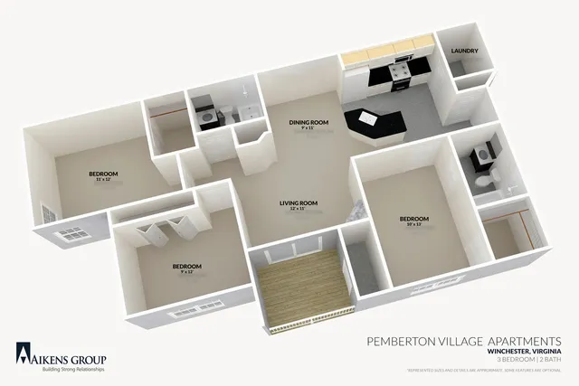 Pemberton-Village-Apartments-Winchester-VA-3br2ba-Floorplan