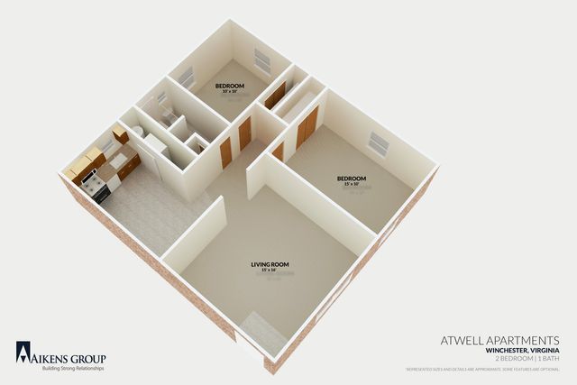 2 Bedroom 1 Bathroom