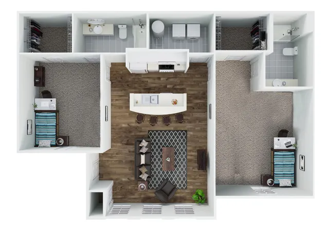 2 Bed 2 Bath