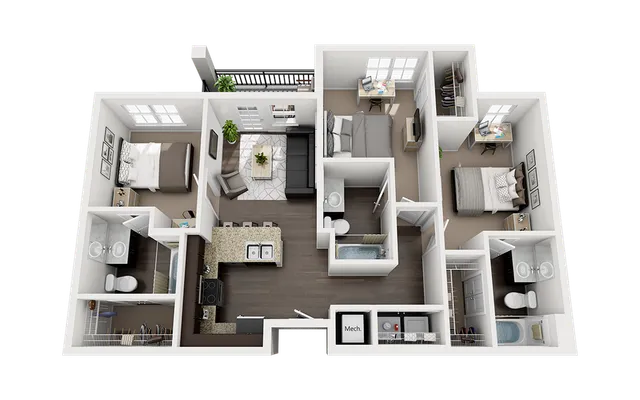 Eastern on 10th C1 Floor Plan Image