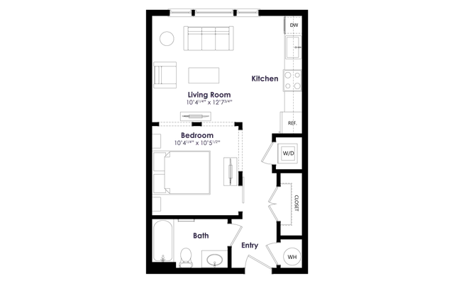The Edition on Oberlin - S1 Floor Plan Image