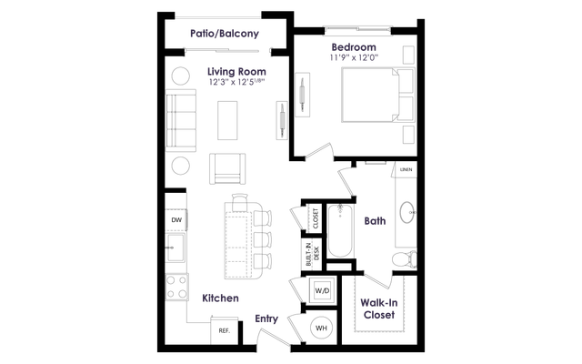 The Edition on Oberlin - A15 Floor Plan Image