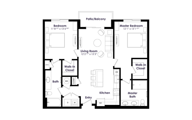 The Edition on Oberlin - B1 Floor Plan Image