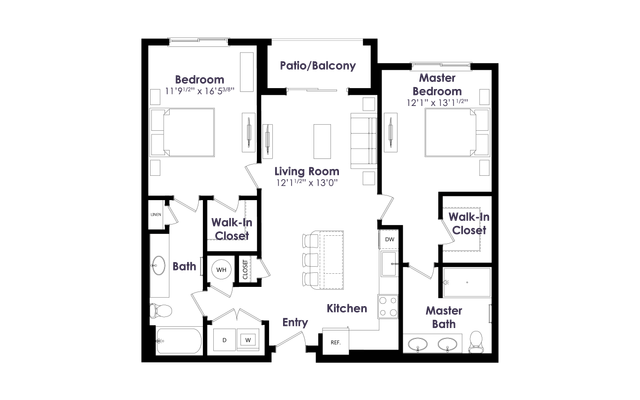 The Edition on Oberlin - B3 Floor Plan Image