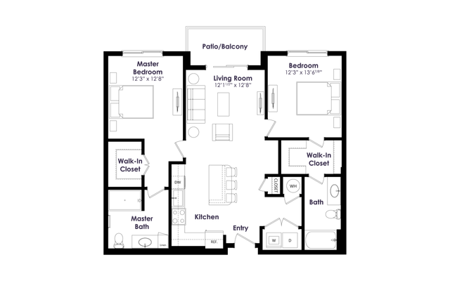 The Edition on Oberlin - B6 Floor Plan Image