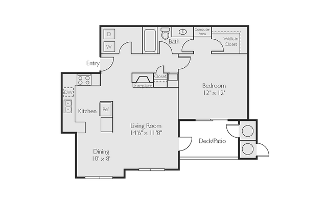The Greens at Tryon A1 Deluxe Floor Plan