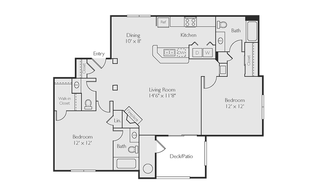 The Greens at Tryon B3 Standard Floor Plan