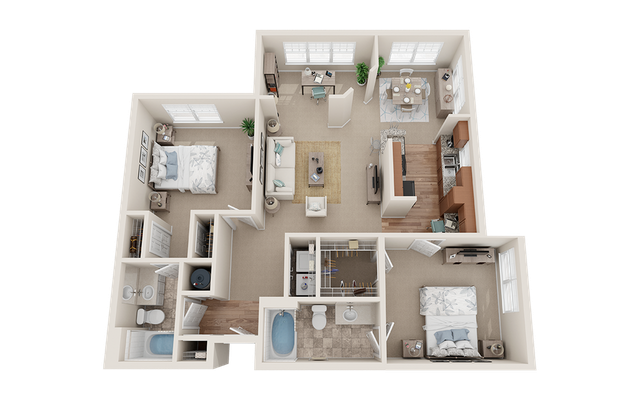 View at Legacy Oaks 2E Standard Floor Plan