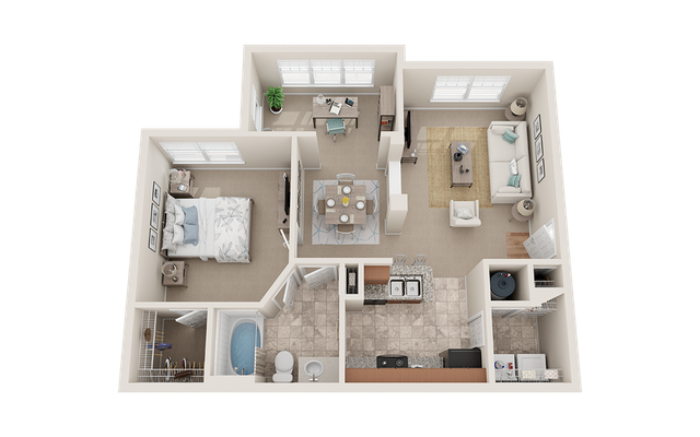 View at Legacy Oaks 1A Standard Floor Plan
