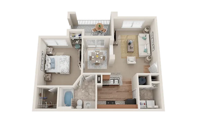 View at Legacy Oaks 1 Deluxe Floor Plan