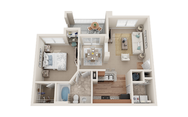 View at Legacy Oaks 1 Standard Floor Plan