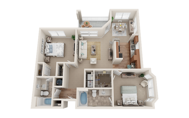 View at Legacy Oaks 2C Deluxe Floor Plan