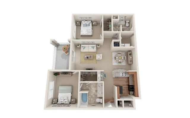 View at Legacy Oaks 2D Deluxe Floor Plan