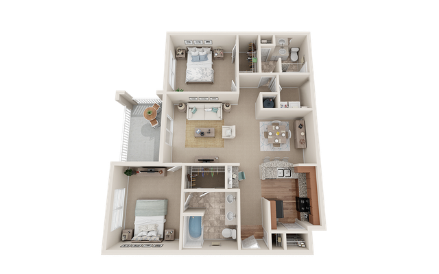 View at Legacy Oaks 2D Platinum Floor Plan