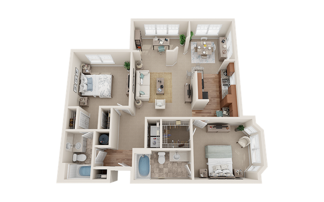 View at Legacy Oaks 2F Deluxe Floor Plan