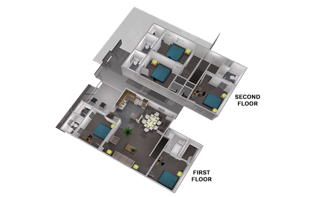 The Collective at Lubbock 5x5 Manor Floor Plan