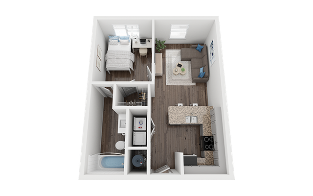 Nova Knoxville 1x1 Steamboat Floor Plan
