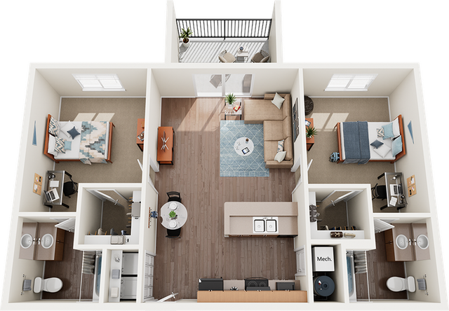 Madera B2 2x2 Floor Plan