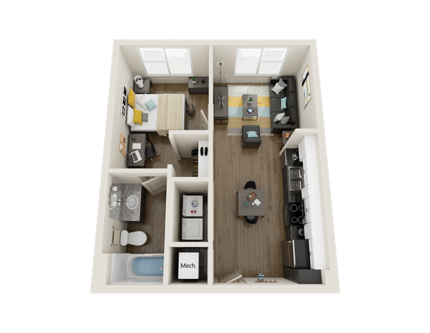 Signature Hartwell Village A1 Floor Plan