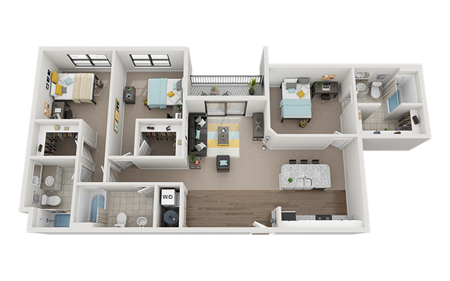 Greene Crossing 3x3-4 Square Floor Plan