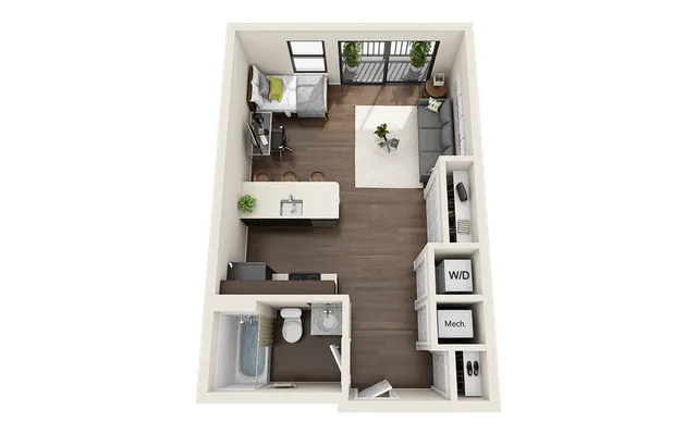 Axis West Campus Independent SMART - E180 Floor Plan