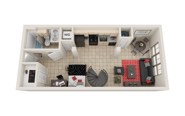 Villas on Guadalupe E2 Floor Plan