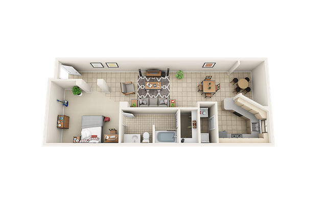Villas on Guadalupe E3 Floor Plan