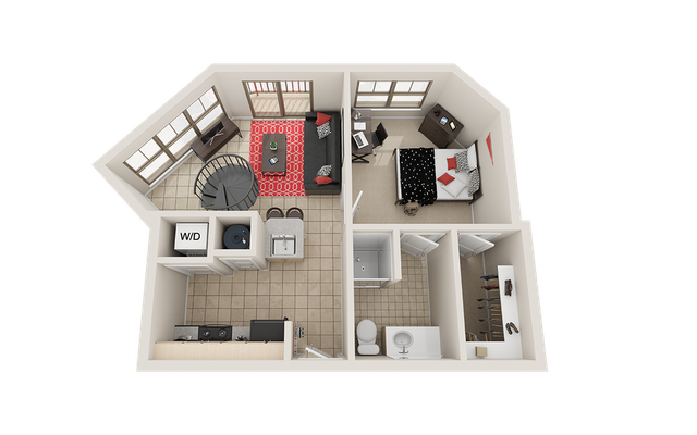 Villas on Guadalupe A1 Floor Plan