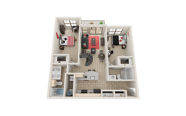 Villas on Guadalupe B10 Floor Plan