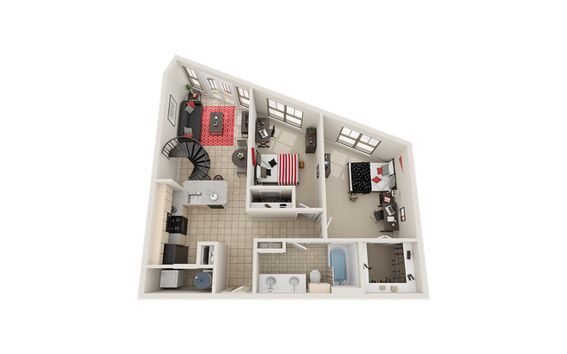 Villas on Guadalupe B11 Floor Plan