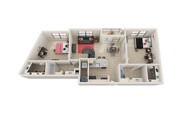 Villas on Guadalupe B12 Floor Plan