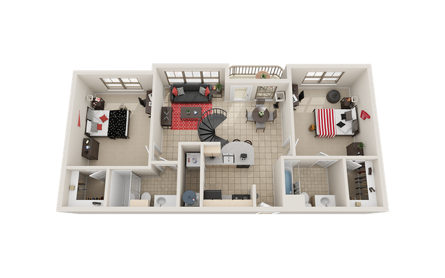 Villas on Guadalupe B3 Floor Plan