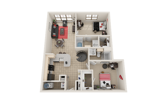 Villas on Guadalupe B4 Floor Plan