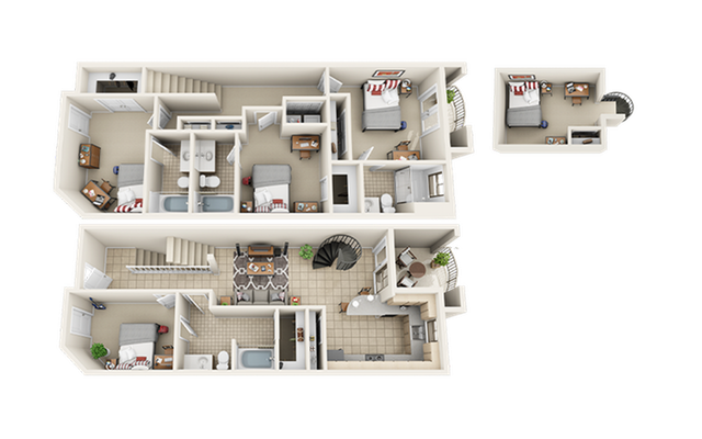 Villas on Guadalupe TH Loft Floor Plan