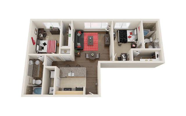 The Venue on Guadalupe B1 Floor Plan
