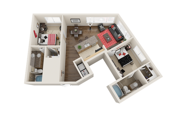 The Venue on Guadalupe B2 Floor Plan
