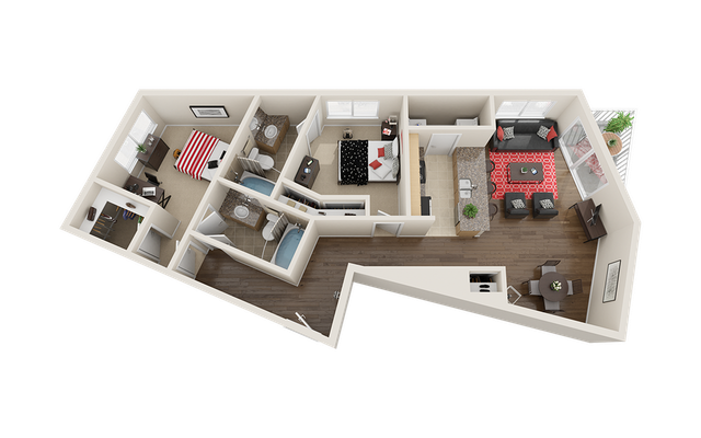 The Venue on Guadalupe B7 Floor Plan