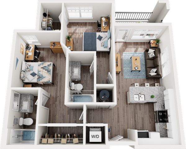 Quantum on West Call B1 Floor Plan