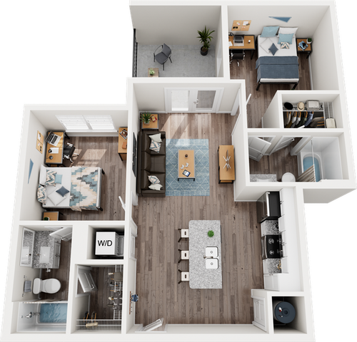 Quantum on West Call B2 Floor Plan