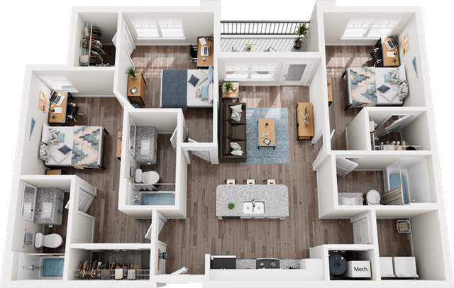 Quantum on West Call C1 Floor Plan