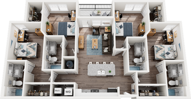 Quantum on West Call D1P Floor Plan